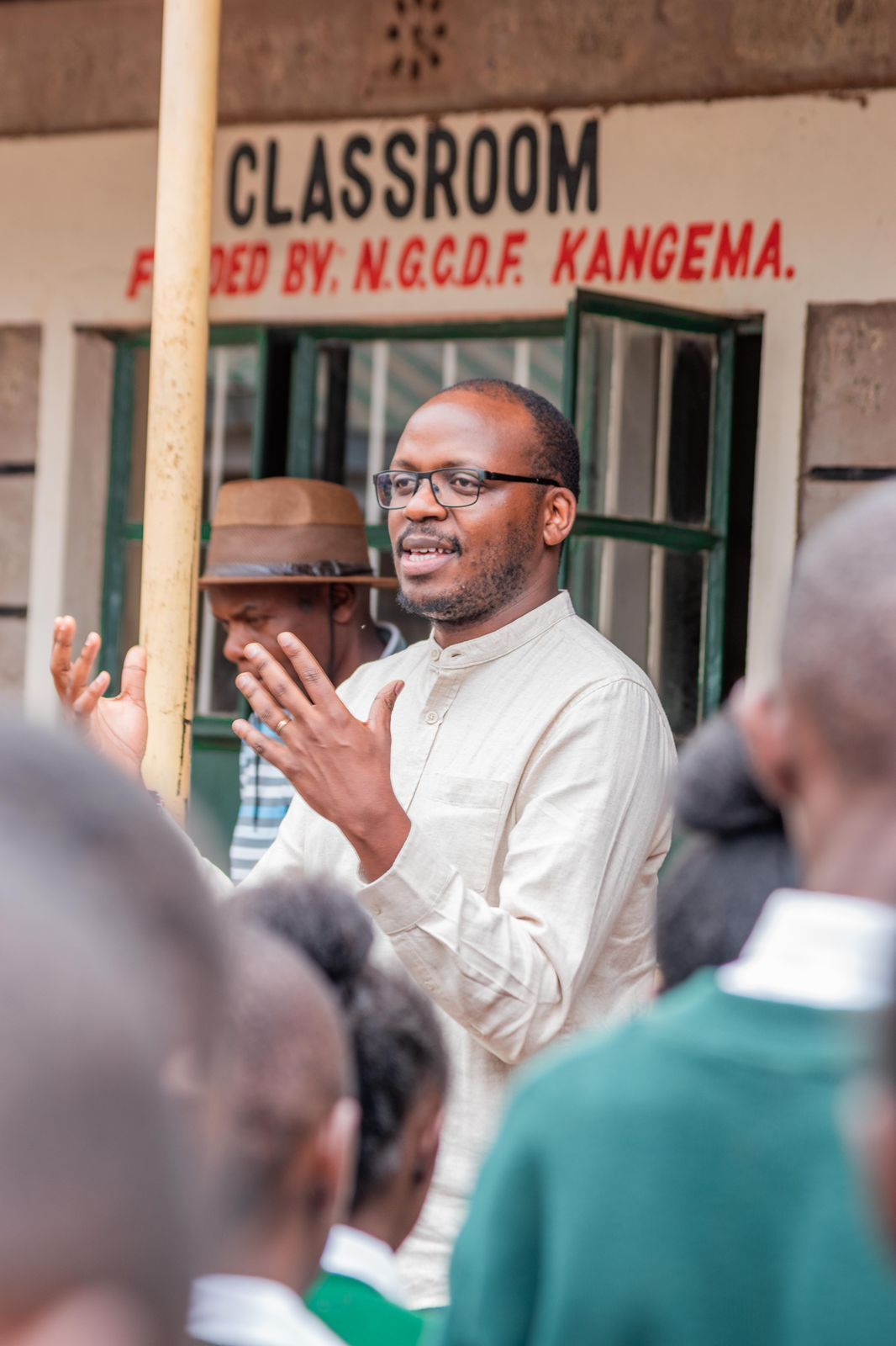 Follow up visit to Rwathia Secondary for donations and inspirational talk  