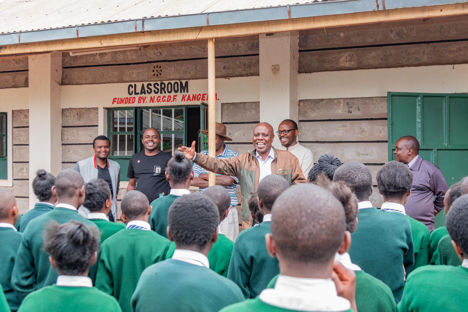 Follow up visit to Rwathia Secondary for donations and inspirational talk  
