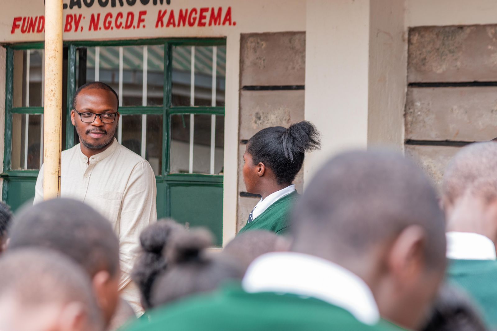 Follow up visit to Rwathia Secondary for donations and inspirational talk  